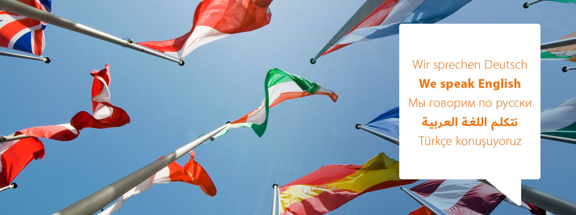 Wir sprechen Ihre Sprache